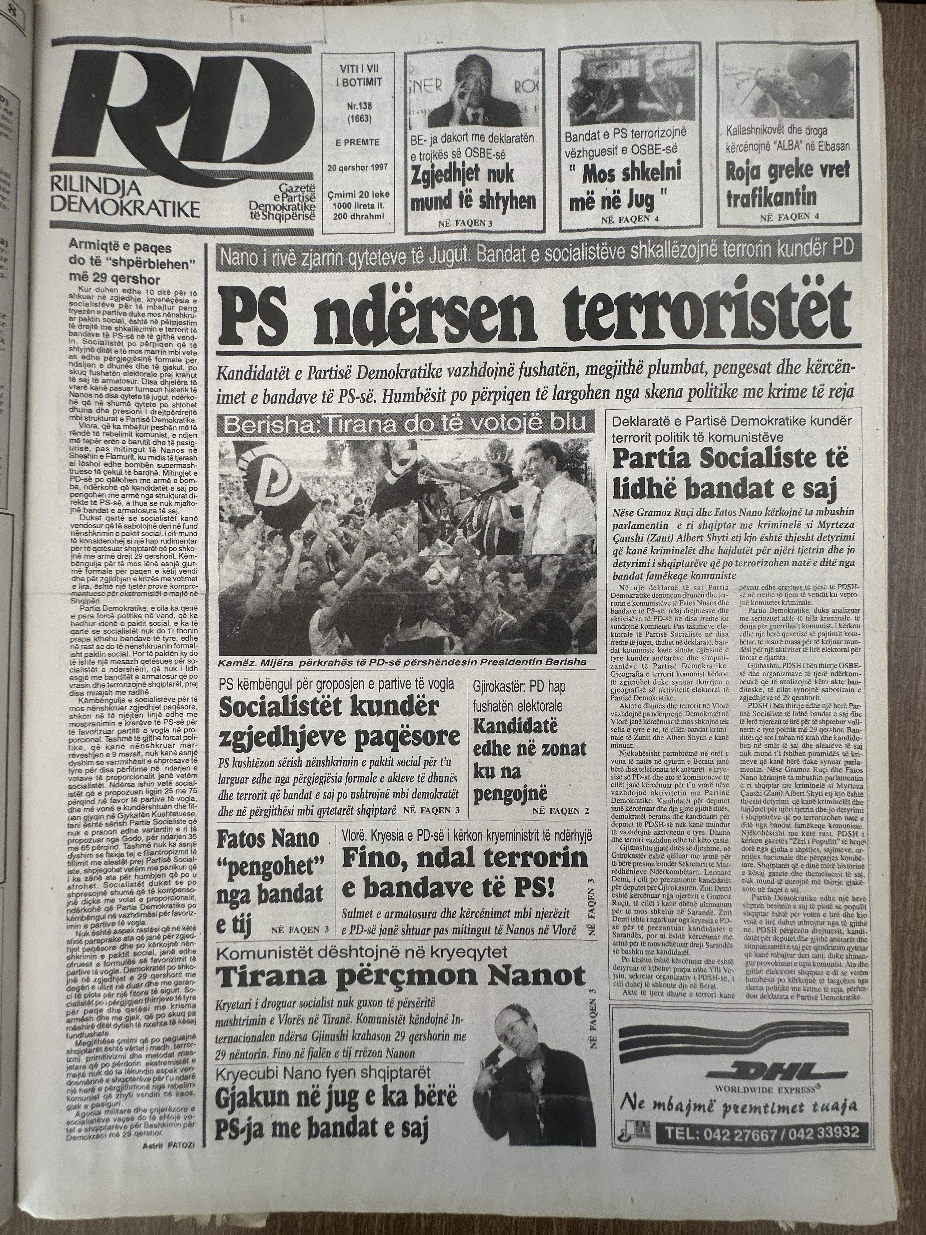 Rilindja Demokratike 1997-06-20